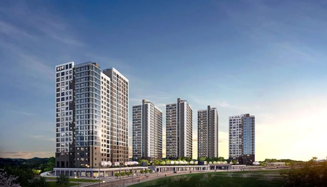 평택 고덕 수자인 풍경채 아파트 조감도